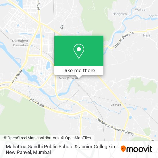 Mahatma Gandhi Public School & Junior College in New Panvel map