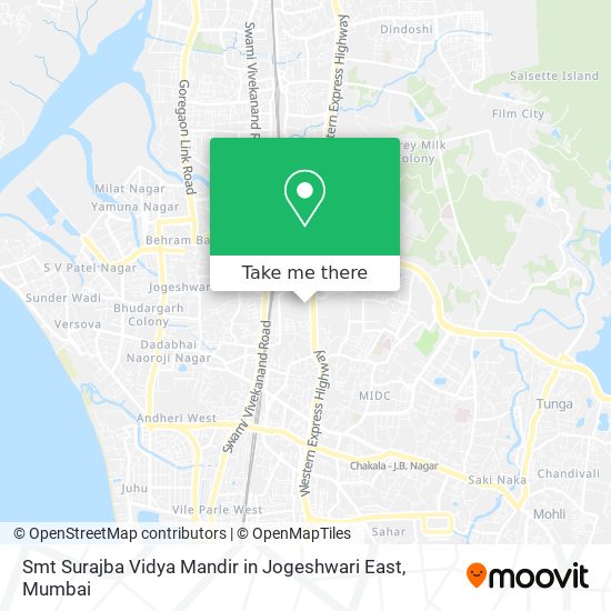 Smt Surajba Vidya Mandir in Jogeshwari East map