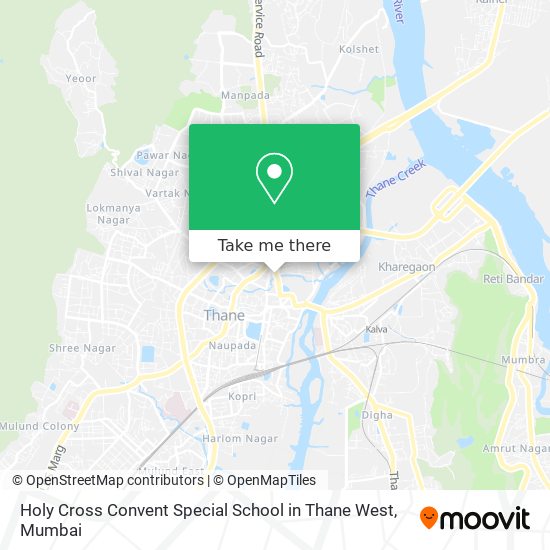 Holy Cross Convent Special School in Thane West map