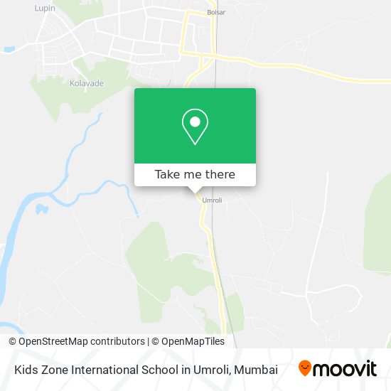 Kids Zone International School in Umroli map