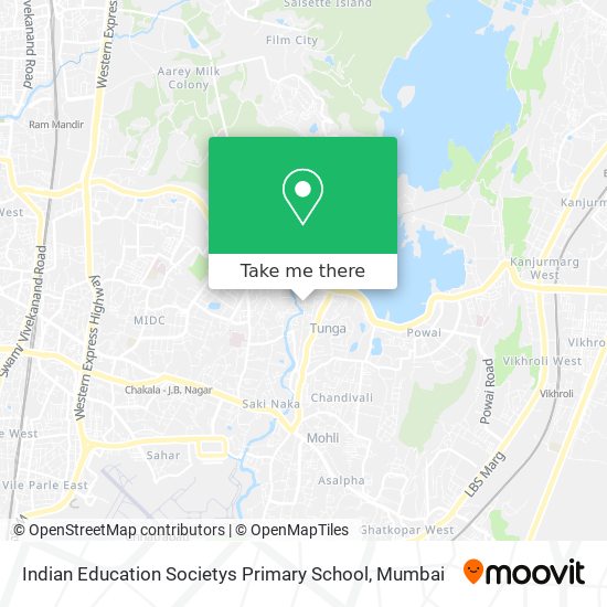 Indian Education Societys Primary School map