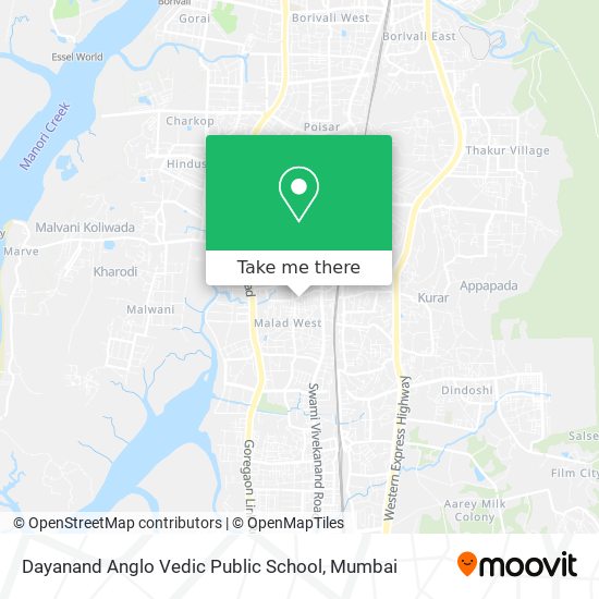 Dayanand Anglo Vedic Public School map