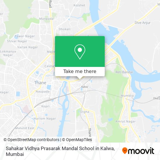 Sahakar Vidhya Prasarak Mandal School in Kalwa map