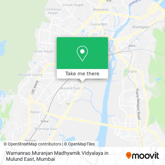 Wamanrao Muranjan Madhyamik Vidyalaya in Mulund East map