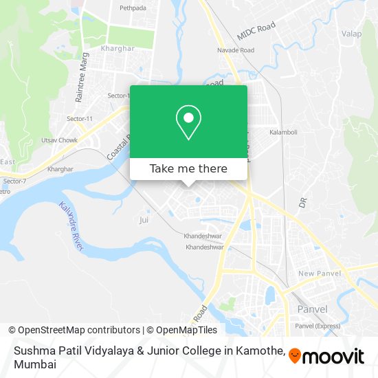 Sushma Patil Vidyalaya & Junior College in Kamothe map