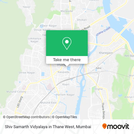 Shiv Samarth Vidyalaya in Thane West map