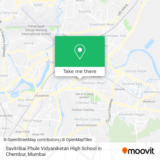 Savitribai Phule Vidyaniketan High School in Chembur map