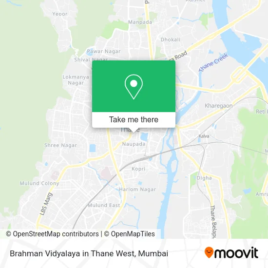 Brahman Vidyalaya in Thane West map