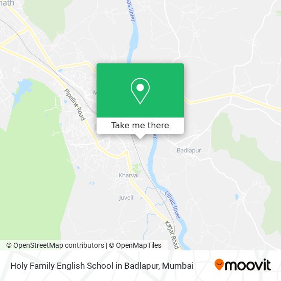 Holy Family English School in Badlapur map