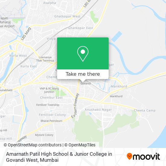 Amarnath Patil High School & Junior College in Govandi West map