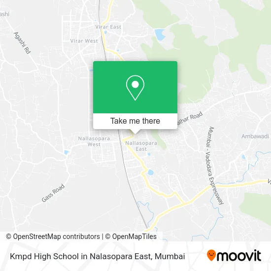 Kmpd High School in Nalasopara East map
