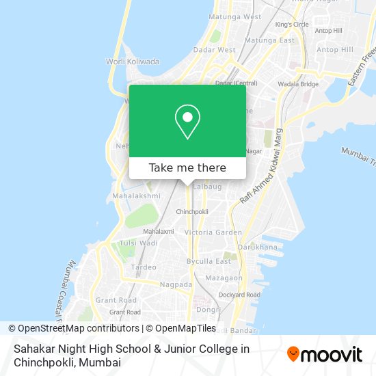 Sahakar Night High School & Junior College in Chinchpokli map