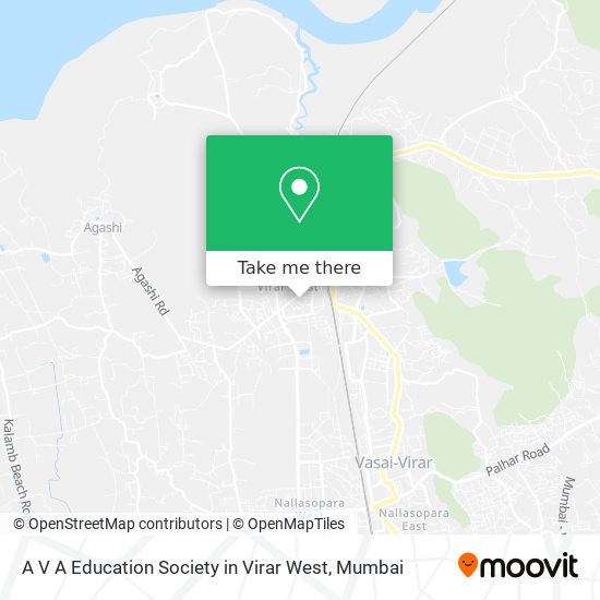 A V A Education Society in Virar West map