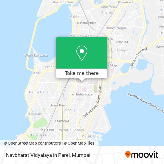 Navbharat Vidyalaya in Parel map
