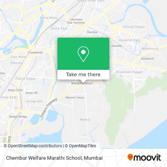 Chembur Welfare Marathi School map