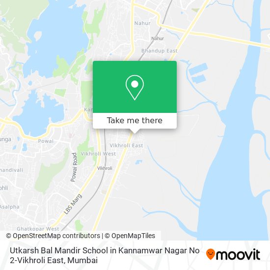 Utkarsh Bal Mandir School in Kannamwar Nagar No 2-Vikhroli East map