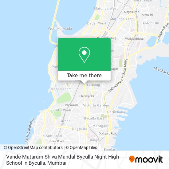 Vande Mataram Shiva Mandal Byculla Night High School in Byculla map