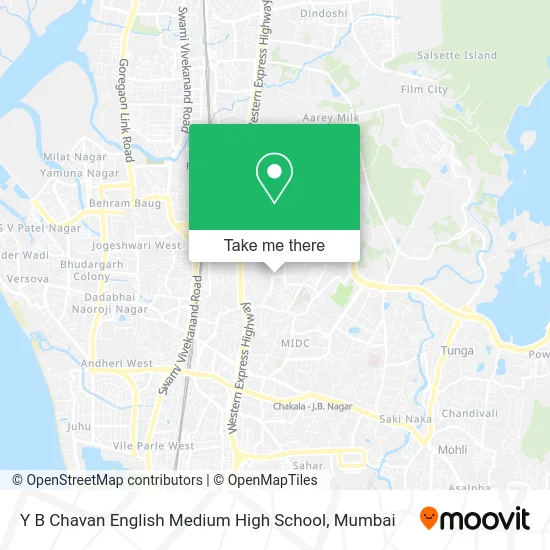 Y B Chavan English Medium High School map