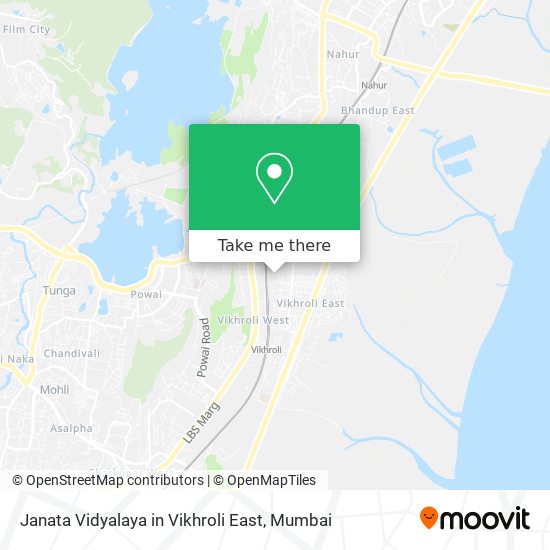 Janata Vidyalaya in Vikhroli East map