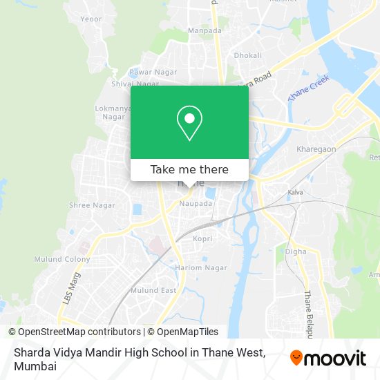 Sharda Vidya Mandir High School in Thane West map
