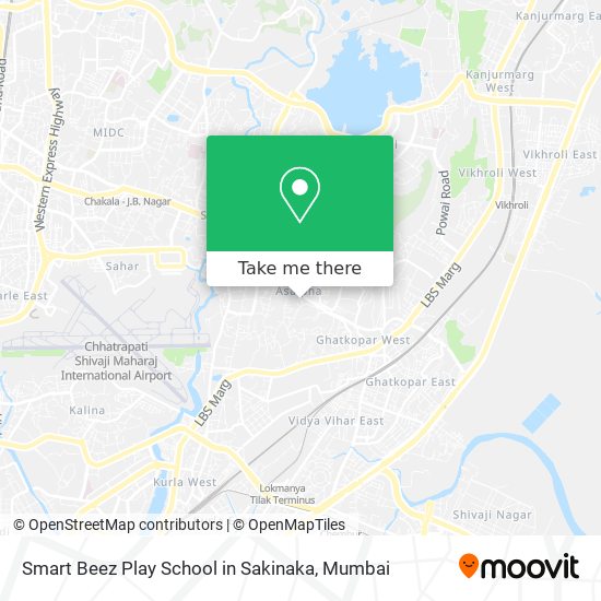 Smart Beez Play School in Sakinaka map