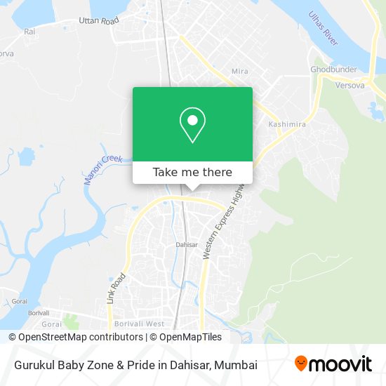 Gurukul Baby Zone & Pride in Dahisar map