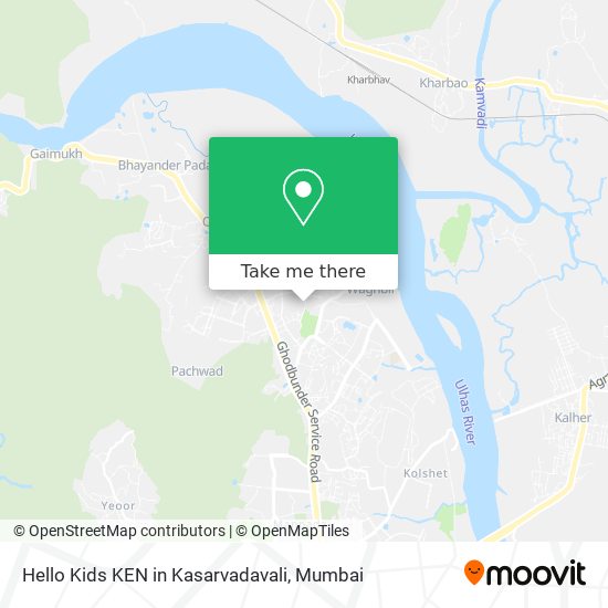 Hello Kids KEN in Kasarvadavali map