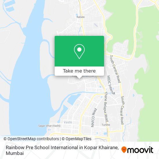 Rainbow Pre School International in Kopar Khairane map