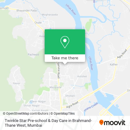 Twinkle Star Pre-school & Day Care in Brahmand-Thane West map