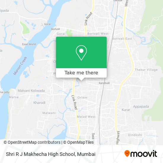 Shri R J Makhecha High School map