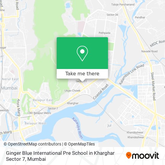 Ginger Blue International Pre School in Kharghar Sector 7 map