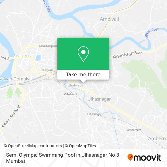 Semi Olympic Swimming Pool in Ulhasnagar No 3 map