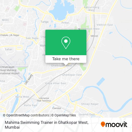 Mahima Swimming Trainer in Ghatkopar West map