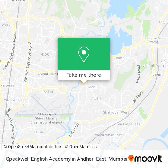 Speakwell English Academy in Andheri East map