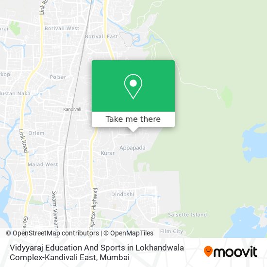 Vidyyaraj Education And Sports in Lokhandwala Complex-Kandivali East map
