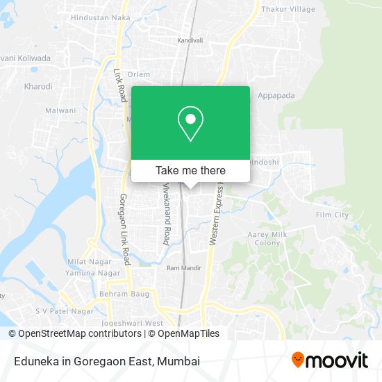 Eduneka in Goregaon East map