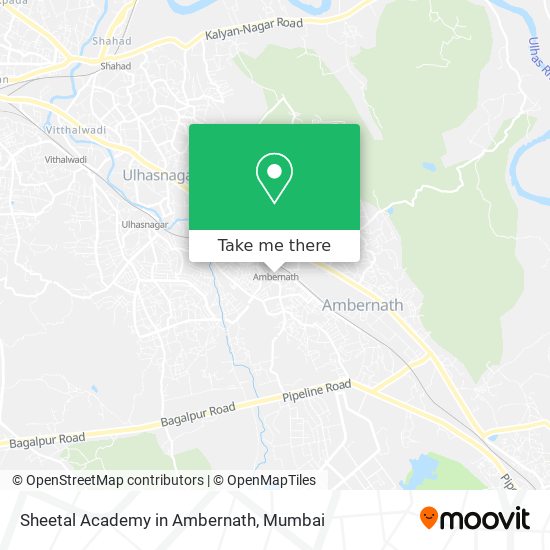 Sheetal Academy in Ambernath map