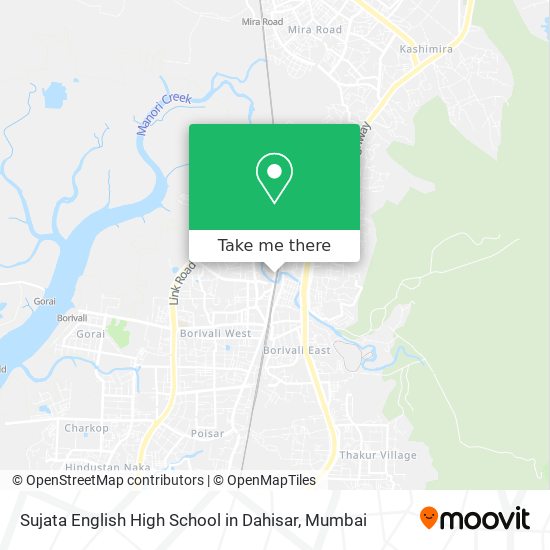 Sujata English High School in Dahisar map