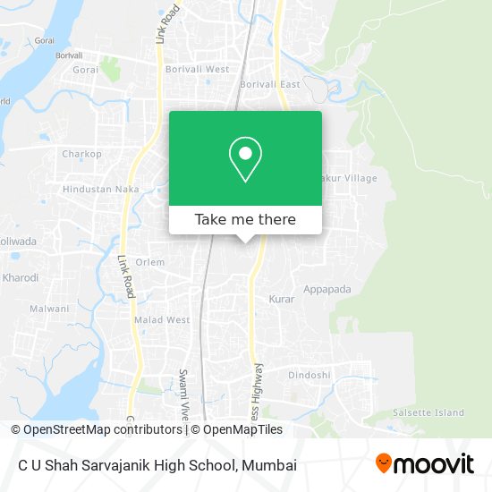 C U Shah Sarvajanik High School map