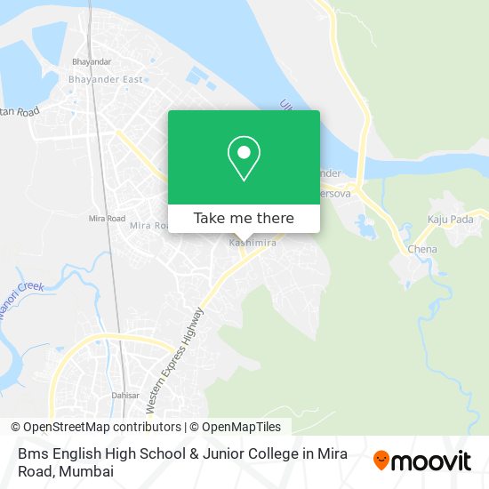 Bms English High School & Junior College in Mira Road map