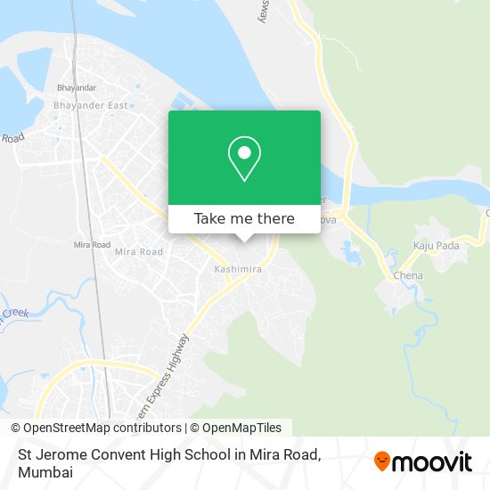 St Jerome Convent High School in Mira Road map