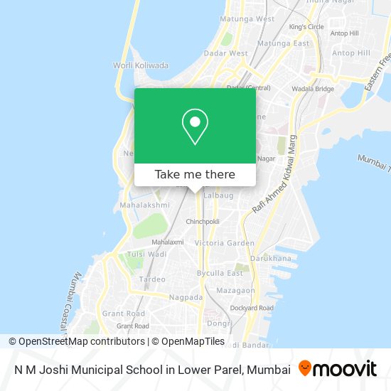 N M Joshi Municipal School in Lower Parel map