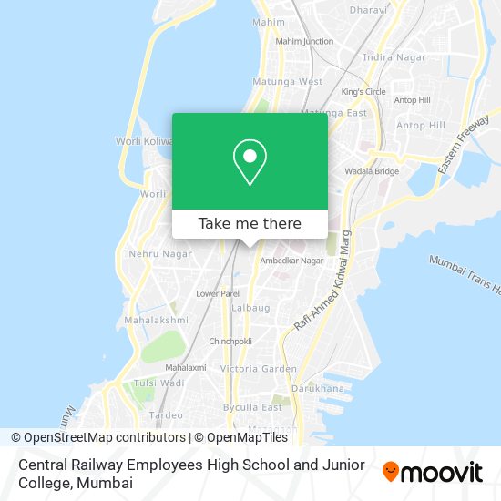 Central Railway Employees High School and Junior College map