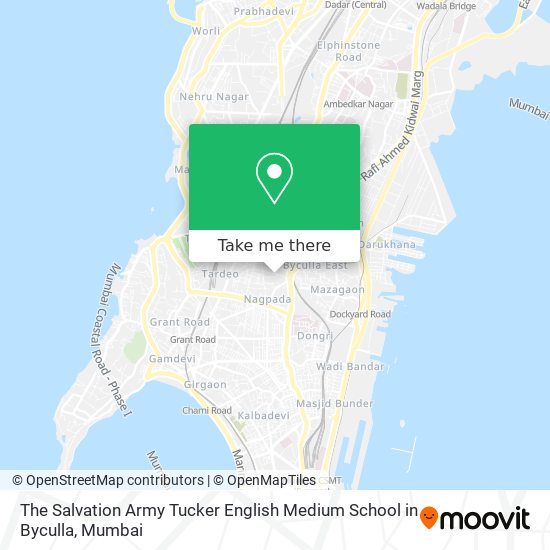 The Salvation Army Tucker English Medium School in Byculla map