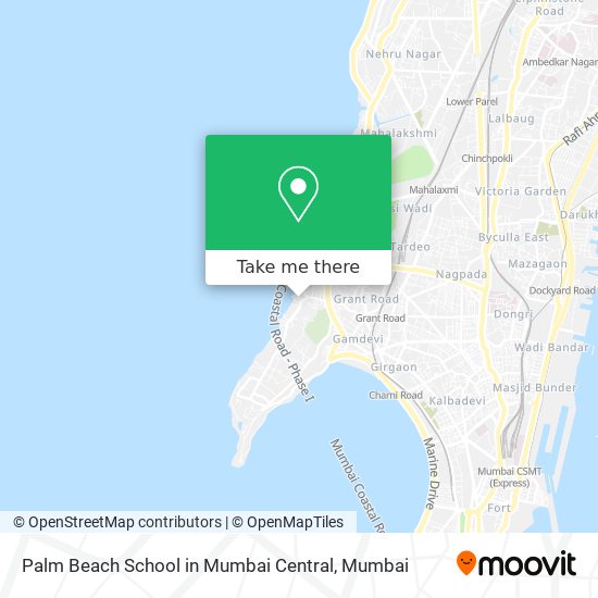 Palm Beach School in Mumbai Central map