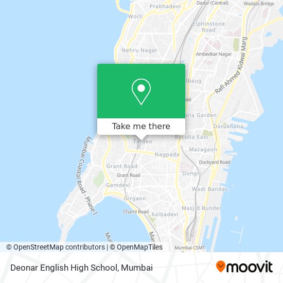 Deonar English High School map