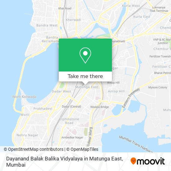 Dayanand Balak Balika Vidyalaya in Matunga East map