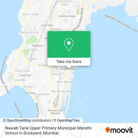 Nawab Tank Upper Primary Municipal Marathi School in Dockyard map