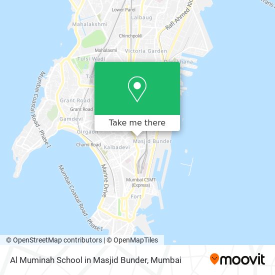 Al Muminah School in Masjid Bunder map