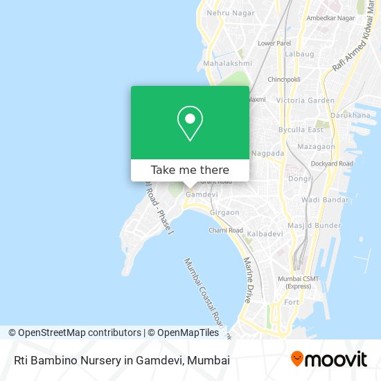 Rti Bambino Nursery in Gamdevi map